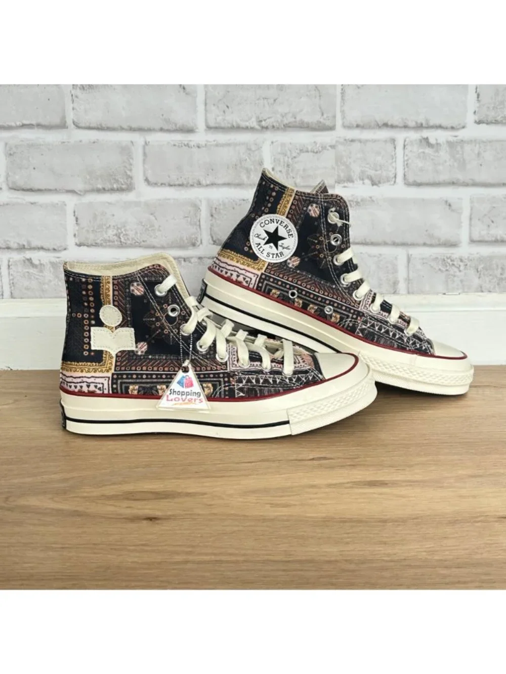 ⭐Converse x Isabel Marant Chuck 70 Hi Sz 8.5 Men Shoes Black Vanilla Ice A14800C - Picture 3 of 14